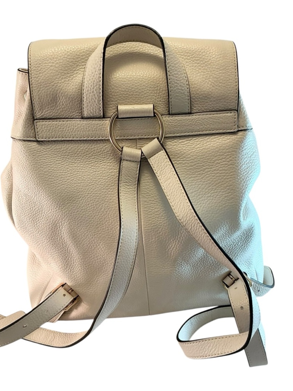 COACH Billie Backpack Pebbled Leather Chalk White Coach Bag Drawstring, Dust Bag - Picture 9 of 15